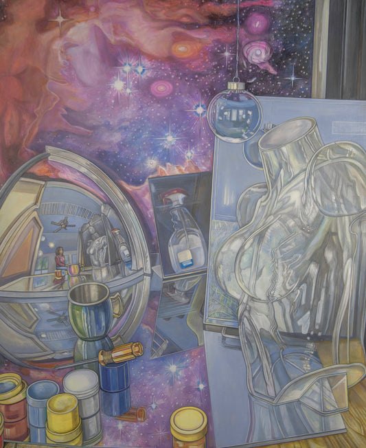 Magellanic Cloud, 2023, acrylic, 28 x 34 in. / 71.12 x 86.36 cm.