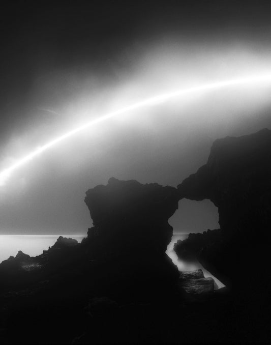 Path of the Moon, Malibu CA, 2012, silver gelatin print, 14 x 11 in. / 35.56 x 27.94 cm.