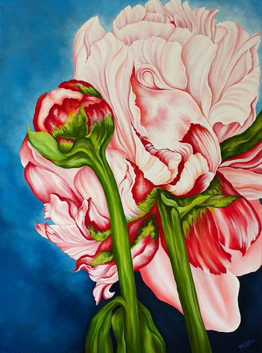 Peony, 2021, oil, 24 x 18 in. / 60.96 x 45.72 cm.