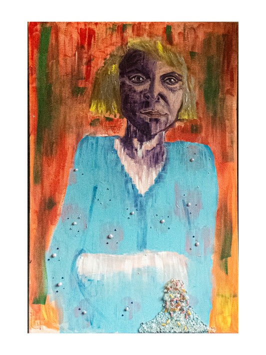 Pill Portrait, 2026, acrylic, 36 x 24 in. / 91.44 x 60.96 cm.