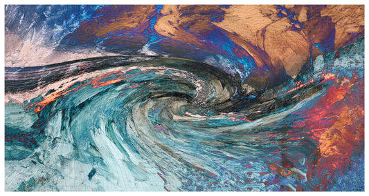 Poetry of the Sea!, 2022, mixed media, 32 x 61 in. / 81.28 x 154.94 cm.