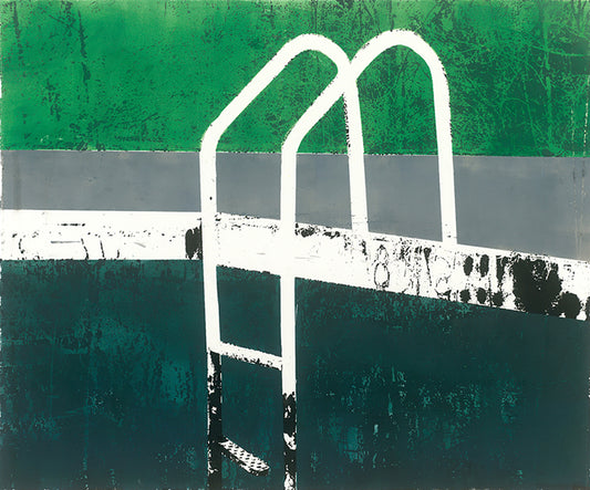 Pool 1, 2024, mono print, 50 x 55 in. / 127 x 139.7 cm.