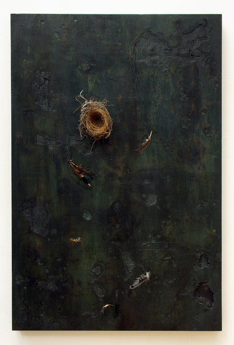 Remember the Deep Forest, 2022, mixed media, 36 x 24 in. / 91.44 x 60.96 cm.