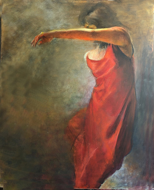 Beauty in Movement-A Moment, 2024, oil on canvas, 60 x 48 in. / 152.4 x 121.92 cm.