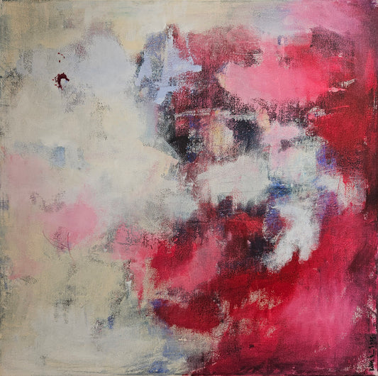 Garden of the Seahorse, 2025, acrylic, 60 x 60 cm. / 23.62 x 23.62 in.