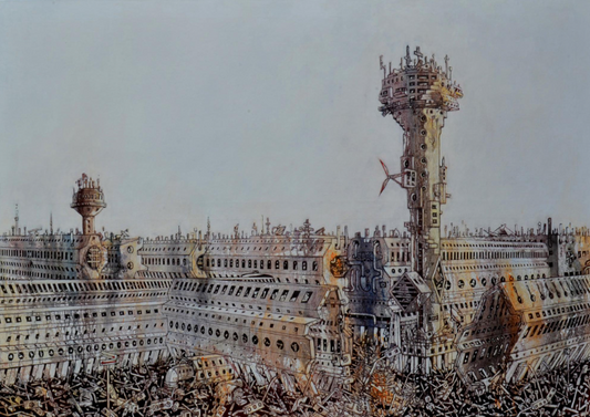 N-0.71, 2022, oil on canvas, 110 x 155 cm. / 43.3 x 61 in.