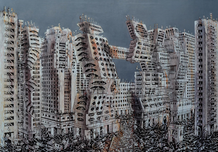 N-0.70, 2022, oil on canvas, 110 x 155 cm. / 43.3 x 61 in.