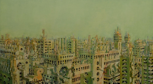 N-74, 2023, oil on canvas, 75 x 140 cm. / 29.5 x 55.1 in.