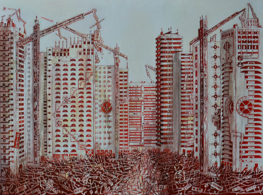 N-0.67, 2021, oil on canvas, 120 x 160 cm. / 47.2 x 62.9 in.
