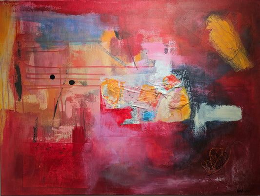 Song of a Raven, 2025, acrylic, 60 x 80 cm. / 23.62 x 31.4 in.