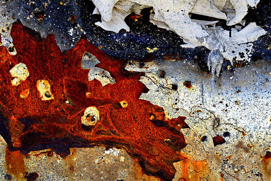 Smaug Intent, Arising from the Gray Fire, Medical Lake, 2023, archival pigment print, 13 x 19 in. / 33.02 x 48.26 cm.