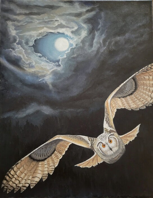 Soaring Spirit, 2024, acrylic on canvas, 20 x 16 in. / 50.8 x 40.64 cm.