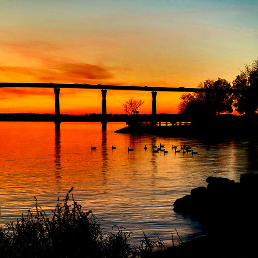 Solomons Sunset, 2024, photography, 12 x 12 in. / 30.48 x 30.48 cm.