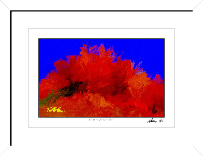 Some Maples Over by Home Depot, 2023, digital painting, 13 x 19 in. / 33.02 x 48.26 cm.