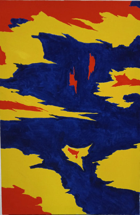 Spill 1, 2020, oil on canvas, 26 x 36 in. / 66.04 x 91.44 cm.