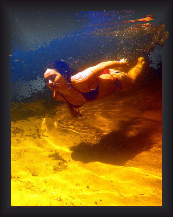 Swimming with Minnows, 2024, digital photography, 20 x 16 in. / 50.8 x 40.64 cm.