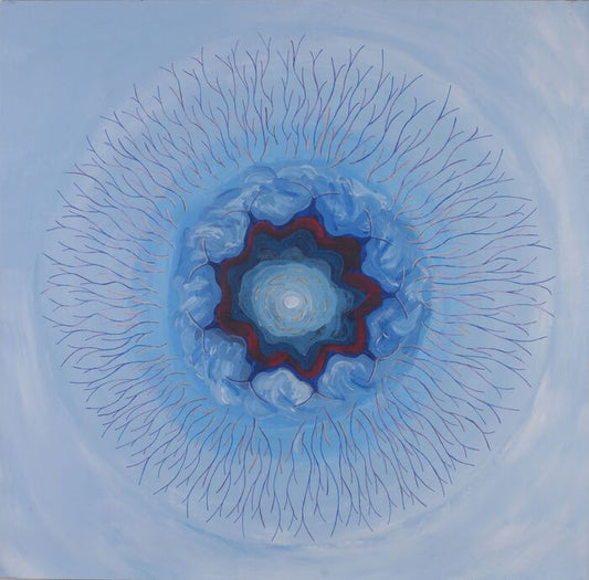 The Beckoning, 2023, acrylic, 36 x 36 in. / 91.44 x 91.44 cm.