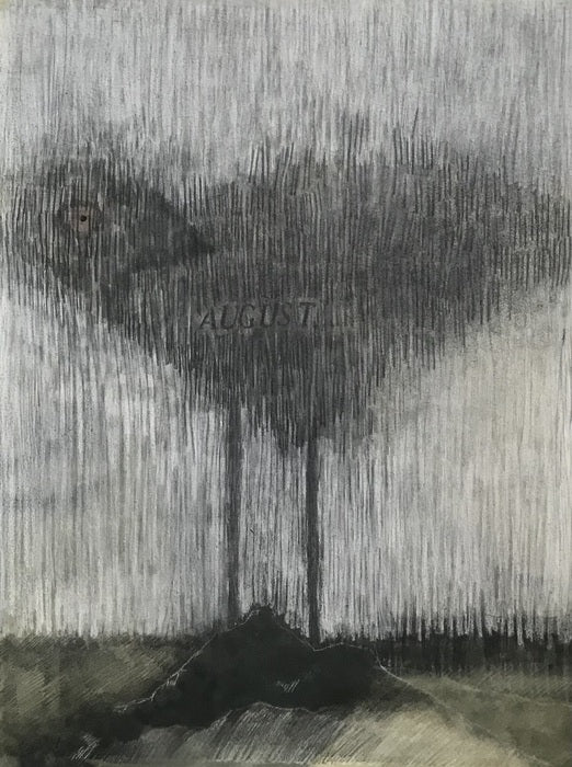 The Cruelest Month, 2024, oil and graphite on paper, 20 x 16 in. / 50.8 x 40.64 cm.