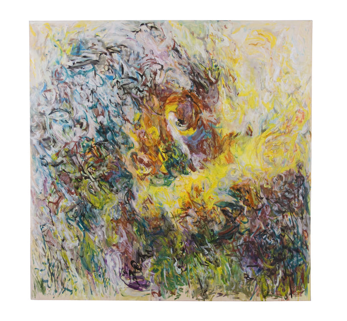 TransLight_Yellow, 2015, oil on canvas, 48 x 48 in. / 121.92 x 121.92 cm.