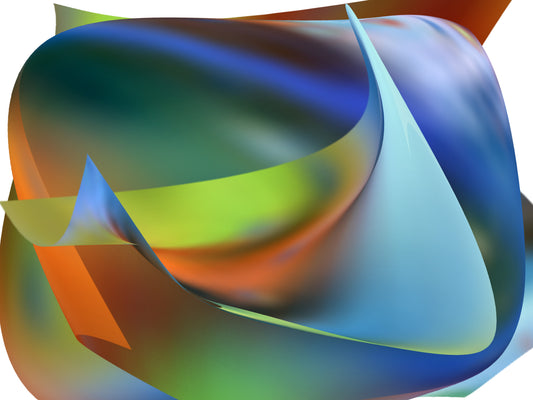 Cosmic Abstractions 5, 2022, digitally modified original watercolors, 24 x 18 in. / 60.96 x 45.72 cm.