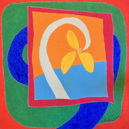 UT 2, 2003, oil pastel on paper, 12 x 12 in. / 30.48 x 30.48 cm.