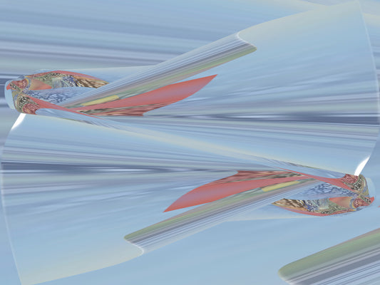 Cosmic Manifestations 2, 2023, digitally modified original watercolors, 24 x 18 in. / 60.96 x 45.72 cm.