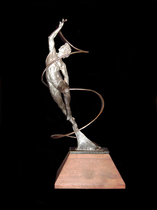 Upper Limits, 2023, bronze, 10 x 5 x 5 ft. / 120 x 60 x 60 in.