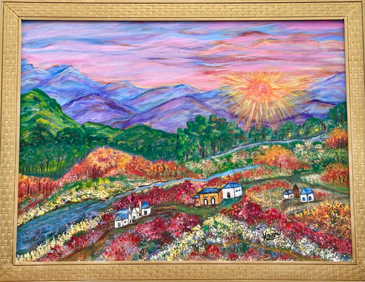 Valley of Dreams, 2024, acrylic on canvas, 30 x 40 in. / 76.2 x 101.6 cm.
