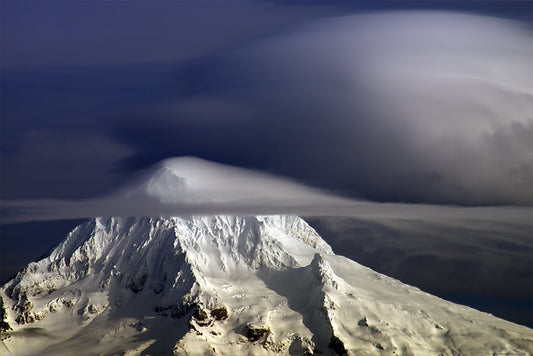 Veiled Mt Hood, 2020, archival pigment print, 13 x 19 in. / 33.02 x 48.26 cm.