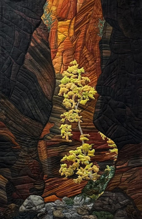 Vibrant Canyon, 2024, mixed media, 34 x 26 in. / 86.36 x 66.04 cm.