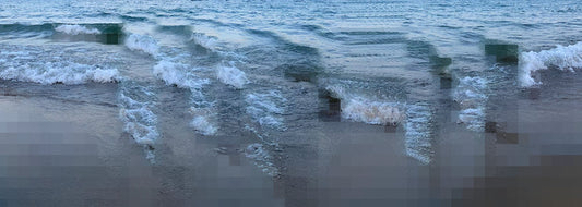 Waveform 1, 2024, digital image, 24 x 69 in. / 60.96 x 175.26 cm.