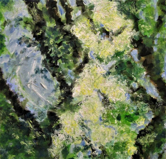 What Lies Beneath #4, 2021, oil on canvas, 20 x 20 in. / 50.8 x 50.8 cm.