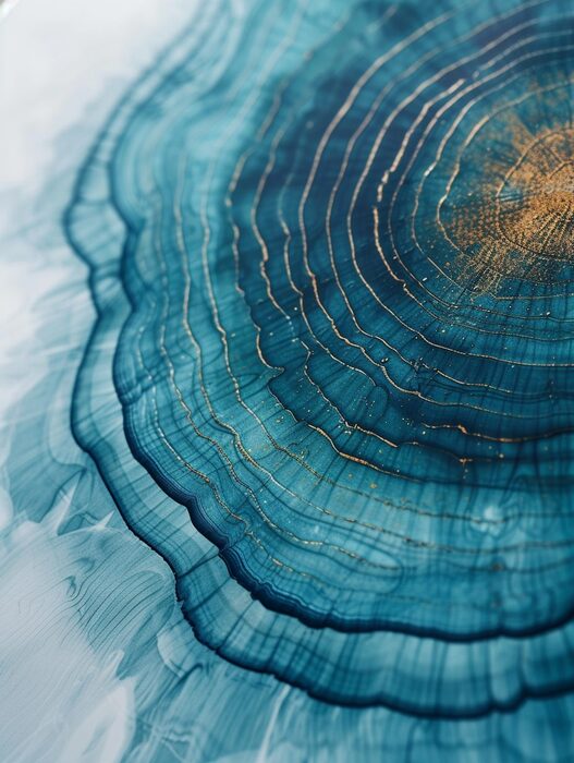 Xray Tree Rings, 2023, digital media, 20 x 16 in. / 50.8 x 40.64 cm.