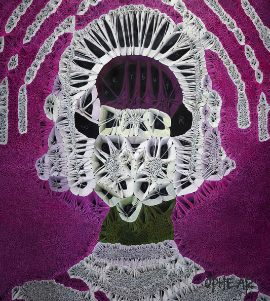 You Wear a Mask for So Long You Forget Who You Were Beneath It, 2026, oil on canvas, 39 x 43 in. / 100 x 111 cm.