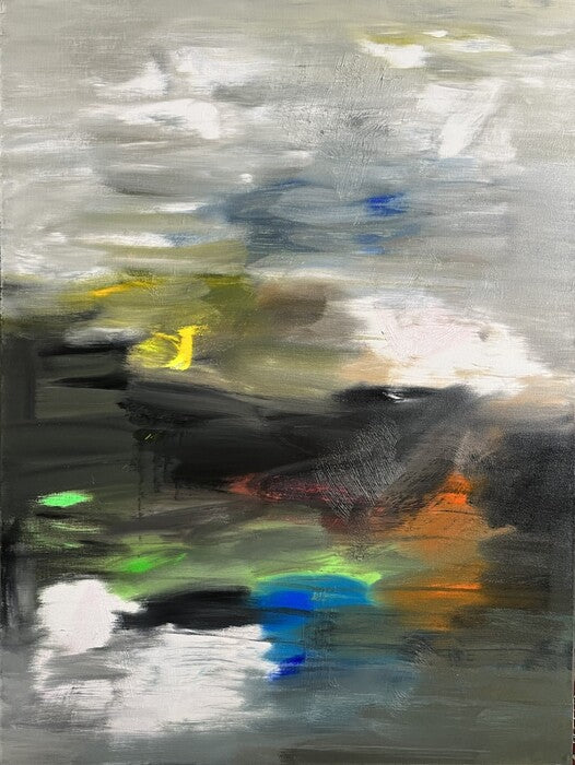 Abstract #16, 2023, oil on canvas, 40 x 30 in. / 101.6 x 76.2 cm.