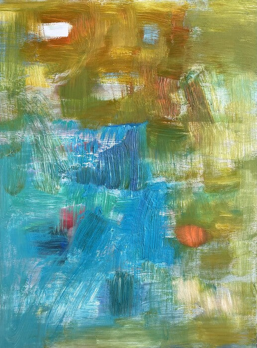 Abstract #17, 2024, oil on canvas, 40 x 30 in. / 101.6 x 76.2 cm.