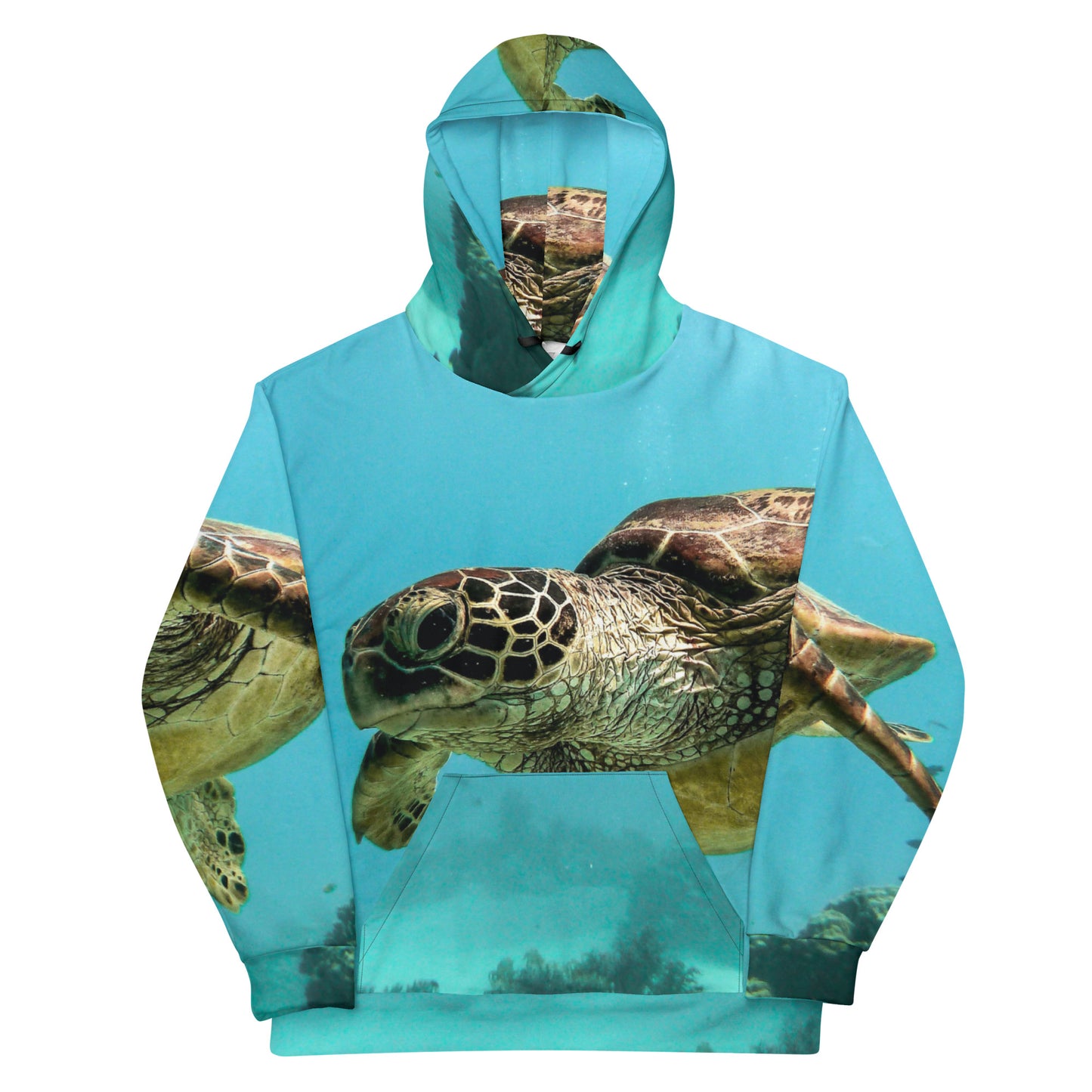Sea Turtle Hoodie, 2023, polyester and cotton