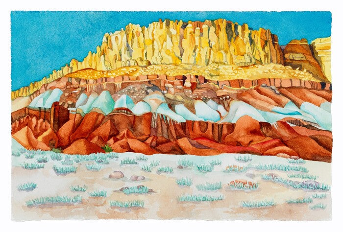 Luster (Canyonlands NP), 2022, watercolor on paper, 10 x 14 in. / 25.4 x 35.56 cm.