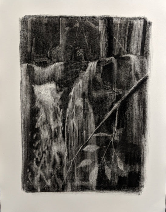Book X Part 7, 2023, charcoal on paper, 31 x 23 in. / 78.74 x 58.42 cm.