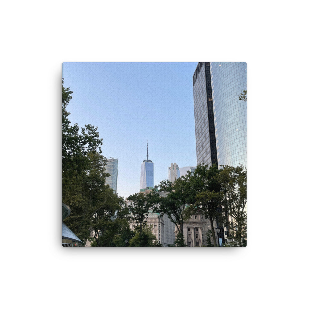 View from The Battery in Manhattan Island, 2023, photography on canvas print