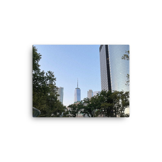 View from The Battery in Manhattan Island, 2023, photography on canvas print