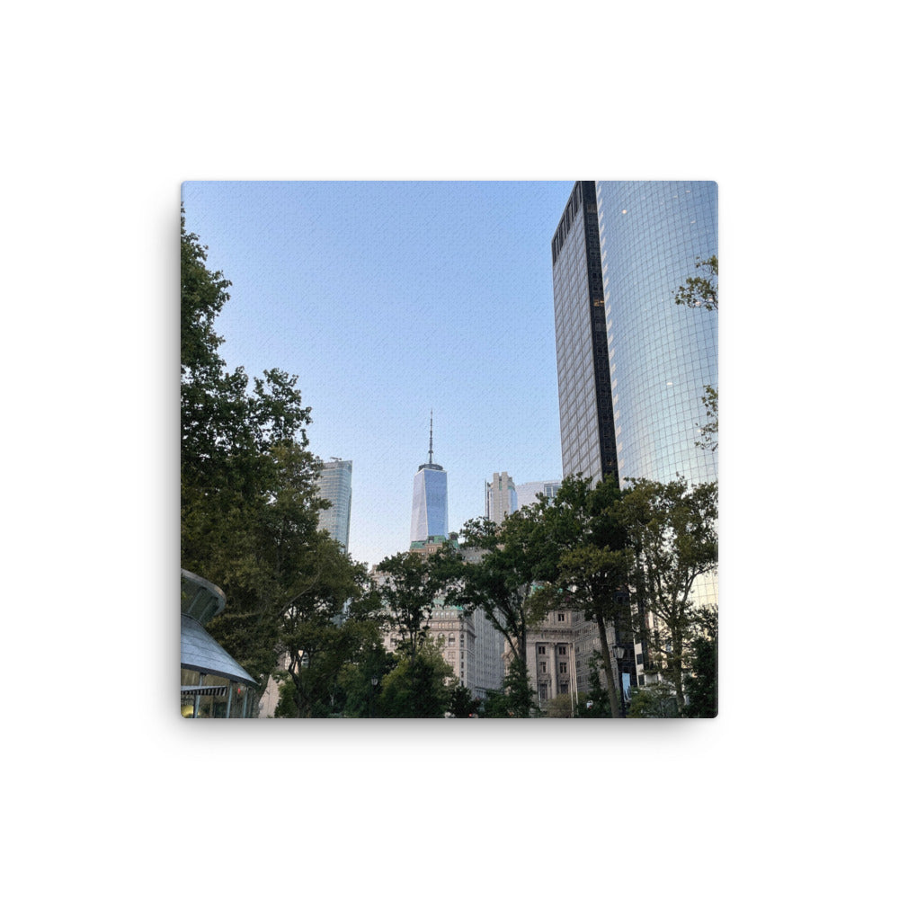 View from The Battery in Manhattan Island, 2023, photography on canvas print