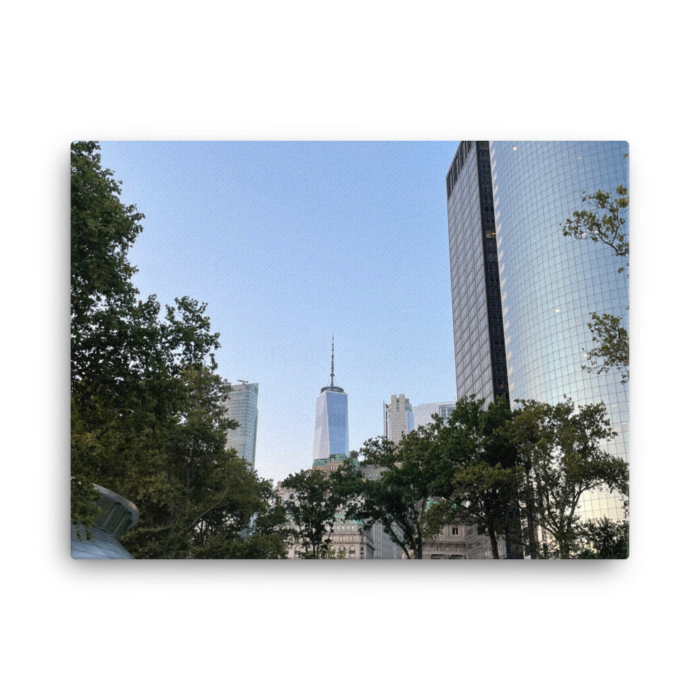 View from The Battery in Manhattan Island, 2023, photography on canvas print