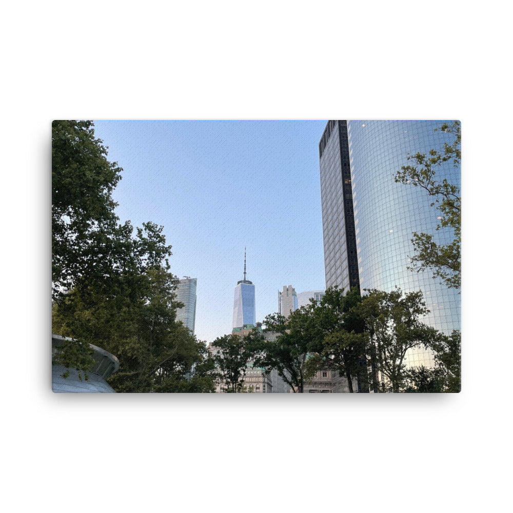 View from The Battery in Manhattan Island, 2023, photography on canvas print