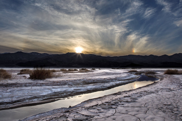 Death Valley - Creek & Dried Mud, 2023, photography, 20 x 30 in. / 50.8 x 76.2 cm.