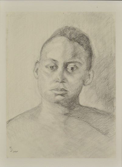 Deep in Thought, 2020, graphite, 13 x 16 in. / 33.02 x 40.64 cm.