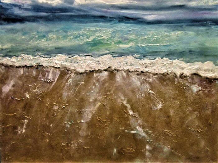 Ebb Tide 1, 2020, oil on canvas, 18 x 24 in. / 45.72 x 60.96 cm.