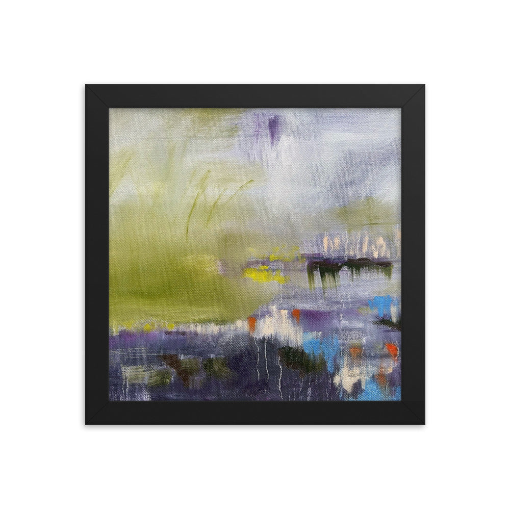 Brain Fog, 2024, oil on framed paper print