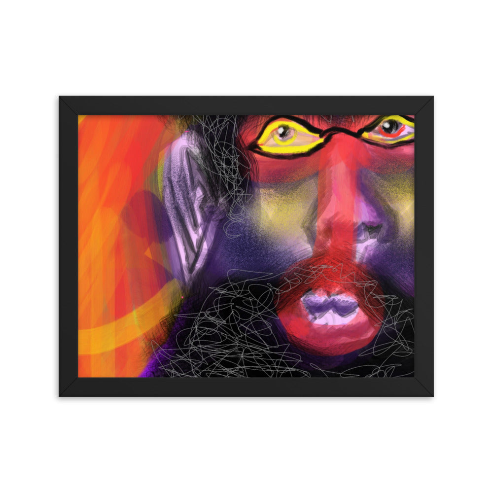 Untitled, 2023, digital illustration on framed paper print