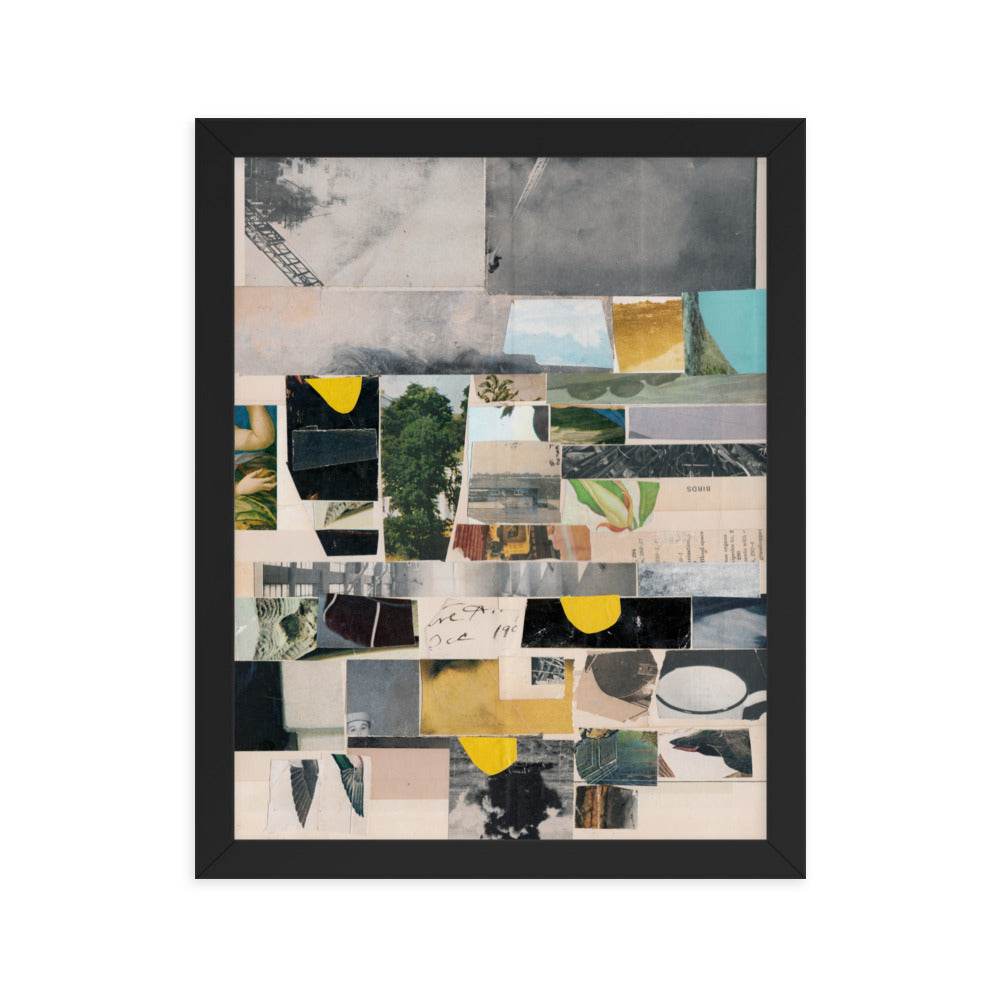 Perp Walk, 2023, collage on framed paper print